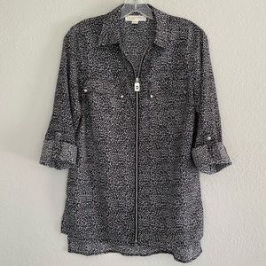 Michael Kors Cheetah Dog Tag Shirt